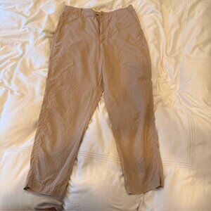 Great condition Uniqlo women's cotton linen tapered pant - L